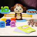 Miniatyrbillede 2 af 10: Abe Balance Baby Montessori Uddannelsesspil  Nummer Legetøj Uddannelsesmæssigt Læringslegetøj