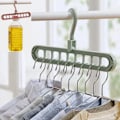 Miniatyrbillede 6 af 9: 2 stykker Multifunktion Plast Garderobe Arrangør Tøj Rack