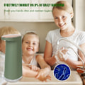 Miniatyrbillede 7 af 8: 450ML skum flydende sæbe dispenser håndfri usb genopladelig bærbar berøringsfri automatisk skummende