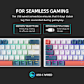 Miniatyrbilde 4 av 7: Mini Mekanisk Tastatur 60% Form Factor 61Keys Gaming Keyboard