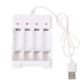 Pikkukuva 1 / 8: 4 paikkaa USB pikalataus AAA ja AA akku laturi oikosulku suojaus ladattava akku asema korkea laatu