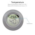 Miniatyrbild 3 av 6: 5 bitar Hygrometer Termometer Digital LCD Monitor Luftfuktighet Mätare mätare för luftfuktare avfuktare