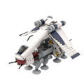 Miniatyrbilde 4 av 8: Republikk Våpenskip Basert Fly Bygningsblokker Set Slag Romskip Fly Modell Leker