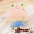 Miniatyrbillede 9 af 9: Frø Plushie Legetøj Kawaii Rød Svamp Enkelt Frø Fyldet Blødt Dyr Legetøj Baby Pease Dukke