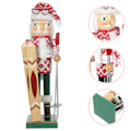 Miniatyrbillede 1 af 8: Dukke Jule Ornamenter Træ Model Håndværk Dejlig Dekor Dekorative Figuriner