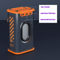 Miniatyrbilde 3 av 8: transparent mecha trådløs bluetooth høyttaler lyd lys rytme subwoofer TWS stereo Cyberpunk musikk senter