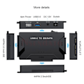 Miniatyrbild 2 av 6: Universal Adapter USB3.0 USB 3.0 Data Transfer to SATA IDE Combo External Converter