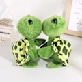 Miniatyrbillede 6 af 7: 1 stykker Skildpadde Plys Legetøj Store Øje Grøn Plysj Dukke Fyld Dyr Skildpadde Legetøj