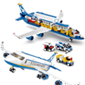 Miniatyrbillede 3 af 4: By Airport Airbus Fly Fly Fly Brinquedos Avion Model Bygningsblokke