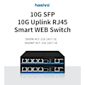 Miniatyrbild 3 av 6: 4 Port Web Managed 2,5Gps PoE Eller Ingen PoE Switch +1x10G SFP+1x10Gps RJ45 Uplink