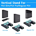 Miniatyrbillede 4 af 5: Lodret køling blæser stativ til PS4/PS4 Slim/PS4 PRO konsol Dual Controller LED Oplader station
