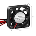 Miniatyrbillede 6 af 6: 4 stykker 3D Printer Køling Blæser,4010 Blæser 40X40 X 10mm Hydraulisk Leje Børsteløs DC 12v 24v Køling Blæsere til 3D Printer