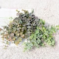 Miniatyrbild 7 av 8: Konstgjord Plast Växter Löv Grön Eukalyptus Gren för jul dekoration