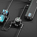 Miniatyrbild 6 av 7: Mini pedal tuner lysdiod display C10 elektrisk gitarr pedal C10 för elektrisk akustisk gitarr bas gitarr tillbehör