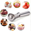 Miniatyrbillede 5 af 8: Is Scoops Rustfrit Stål Is Cream Graver Non-stick Frugt Is Kuglemager Husstand Vandmelon Is Ske Værktøj