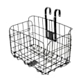 Miniatyrbilde 1 av 7: Sykkel kurv sammenleggbar metall justerbar sykkel foran bak wire oppbevaring holder hengende last stativ