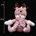 Miniatyrbillede 3 af 9: Jul Pink Snemand Julemand Plysj Sid Dukker Legetøj kugler Jule pynt pynt
