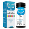 Miniatyrbillede 1 af 5: Vand Test Papir 7i1 pH alkalinitet Nitrit Klor Brom KH GH NO2 NO3 Hårdhed Test Strips