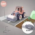 Miniatyrbilde 1 av 10: Barn's Demontering og montering Gjør-det-selv Mutter Montering Utdanningsteknisk ingeniør Kjøretøy gravemaskin