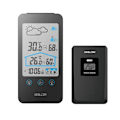 Miniatyrbillede 1 af 8: Husstand Trådløs Digital Termometer Hygrometer Måne Fase C/F Temperatur Sensor Fugtighed Måler Alarm Ur