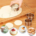Miniatyrbilde 3 av 7: 5 STK Rund Rustfritt Stål kjeks Mugg Kuml Skin Skjæring Mugg Gjør-det-selv kjeks bakverk kake baking verktøy