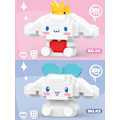 Pikkukuva 3 / 8: Rakennus Block Anime Figuuri Kuromi Kootut Lelut Koriste Ornamentti Malli Lapset's Pulma nuket