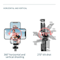 Miniatyrbild 3 av 7: Trådlös Selfie Stick Stativ Stativ Fullbart Monopod  Med Bluetooth Slutare