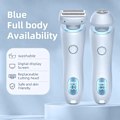 Miniatyrbilde 1 av 9: Smertefri Hårfjerning Epilator USB Oppladbar Trimmer Kvinner Kroppshøvel