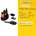 Pikkukuva 1 / 7: Walkie Talkie Lapset Retevis RT602 Ladattava 2kpl 0,5W Lapset's Radio Akulla