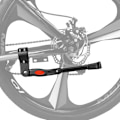 Miniatyrbilde 4 av 6: Justerbart Sykkel Stativ Parkering Rack Sykkel Side Støtte Støtte for 22 24 26 Tommer Mountain Bike