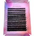 Pikkukuva 5 / 5: 240 kpl DIY 5D Fluffy Ripset Ripset 100D Paksut Ripset CC Curl Wispy Yksittäiset Ripset 10-20mm Cluster Ripsien pidennykset