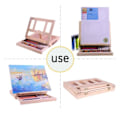 Miniatyrbilde 5 av 5: Tre easel maleri easel kunstner skrivebord