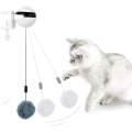 Miniatyrbillede 2 af 7: Elektronisk Bevægelse Katte Legetøj YoYo Lifting Ball Elektrisk Flutter Interaktiv Kat Teaser Legetøj