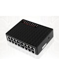 Miniatyrbillede 3 af 6: 10/100Mbps 16 Porte Netværk Switch Hurtig Ethernet LAN RJ45 Vlan Hub Desktop PC Switcher Med EU Adapter