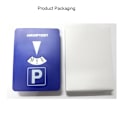 Miniatyrbillede 3 af 4: Bil parkering skive timer plastik skive parkering tid værktøj bærbar parkeringsplads ur ankomst tid display timer ur
