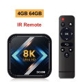 Miniatyrbild 2 av 8: Smart TV Box Android 13 Quad Core Cortex A53 Support 8K Video 4K HDR10 Dual Wifi BT Google Voice