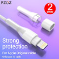 Pikkukuva 6 / 8: PZOZ 2kpl kaapeli suoja iPadille iPhone laturi USB tyyppiC alkuperäinen kaapeli iPhone 11 8 7 6s plus 5 kaapeli suojaus surround