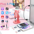 Pikkukuva 3 / 7: USB kondensaattori mikrofoni vaaleanpunainen studio tallennus mikro PC Mac tietokone puhelin pelaaminen suoratoisto podcasting