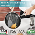 Miniatyrbillede 5 af 7: Rustfrit stål Stage Pande Nonstick Honeycomb Fry Pande