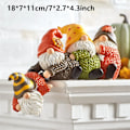 Miniatyrbillede 10 af 10: Jul Harpiks Ornament Gnome Julemand Hvid Bjørn Figuriner Håndværk Xmas pynt