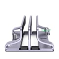 Miniatyrbillede 2 af 7: Lodret laptop stander holder foldbar aluminium notebook stander laptop tablet stander understøttelse