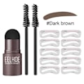 Miniatyrbillede 6 af 8: N Øjenbryn Pulver Stencil Kit Makeup Shadow Stick One Step Øjenbryn Shaping Langvarig Stempel Kit