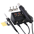 Miniatyrbillede 6 af 11: 2 i 1 Loddestation Digital Display Varm luft pistol svejsning omarbejdning til mobiltelefon BGA SMD PCB IC reparation loddejern værktøj