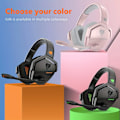 Miniatyrbild 6 av 7: Gaming Headset för PS5, PS4, XBOX,PC, Mac, 2,4GHz Ultra-låg Latency Noise Cancering Bluetooth Hörlurar Med Mic