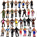 Miniatyrbillede 1 af 4: Original Wrestler action figurer Multi-joint Sort Mænd model Figur legetøj