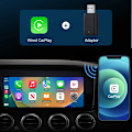 Miniatyrbilde 3 av 10: Kablet til Wireless CarPlay 2 in1 Mini Adapter Android Auto Smart Box Plug and Play