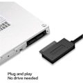 Pikkukuva 3 / 7: PzzPss USB 2.0 Mini Sata II 7+6 13Pin sovitin muunnin kaapeli kannettavalle CD/DVD ROM Slimline asema muunnin HDD Caddy