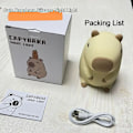 Miniatyrbillede 7 af 7: 3D Lampe Sød Anime Silicone Nat Lys Touch Control USB Genopladelig Timing Dæmpning Søvn Nat Lampe