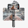 Miniatyrbild 4 av 11: Trådlös Bluetooth Selfie Stick Stativ Handhållen Gimbal Stabilizer Monopod Med fyllning ljus slutare