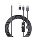 Pikkukuva 2 / 5: Teollisuus Endoskooppi kamera IP67 Vedenpitävä 5,5mm 7mm 3IN1 Android puhelimille PC USB Endoskooppi kamera